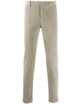corduroy slim-fit trousers