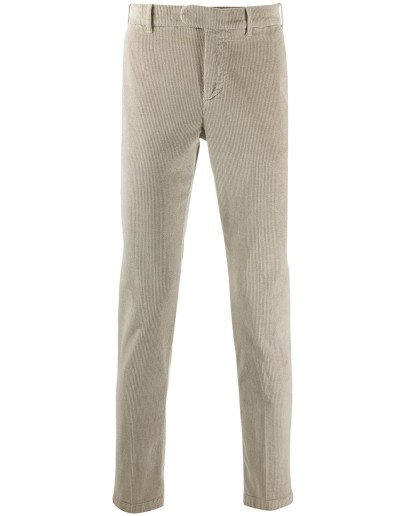 corduroy slim-fit trousers