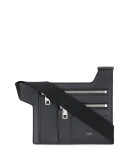 angular double-zip bag