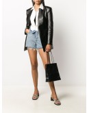 turn down waist denim shorts 