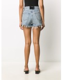 turn down waist denim shorts 