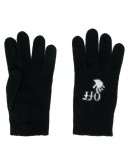 logo wool gloves