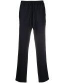 drawstring wool twill trousers