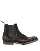 burnished suede Chelsea boots