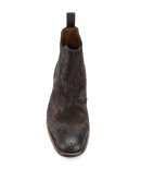 burnished suede Chelsea boots