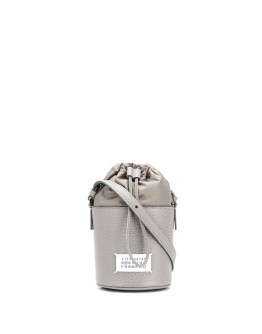 logo patch bucket bag