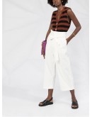 paperbag cropped trousers
