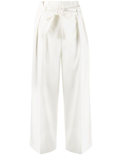 paperbag cropped trousers