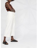 paperbag cropped trousers