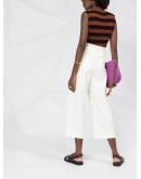 paperbag cropped trousers