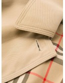bow-detail sleeve trench coat