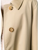 bow-detail sleeve trench coat