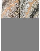 paisley-print belted coat