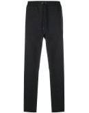 drawstring-waist tapered trousers