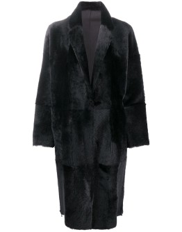 reversible single-breasted coat