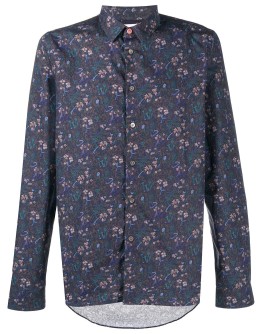 floral-print long-sleeved shirt 