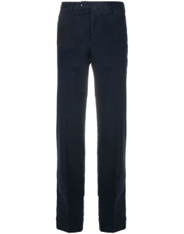 plain slim-fit chinos