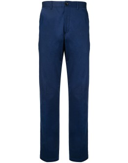 high-waisted straight leg trousers