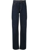 straight-leg five pocket jeans