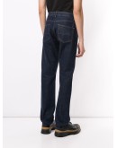 straight-leg five pocket jeans