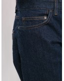 straight-leg five pocket jeans