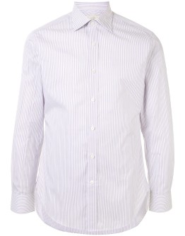 striped long-sleeved shirt