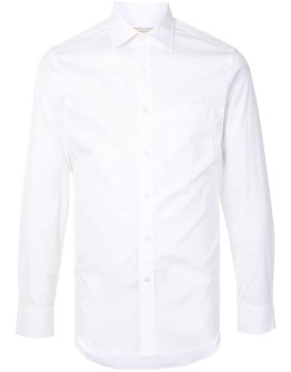 slim fit long-sleeved shirt
