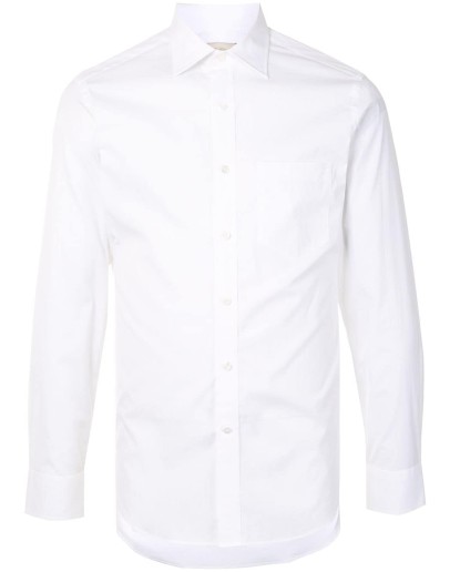 slim fit long-sleeved shirt