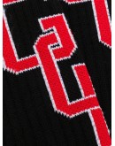 College ribbed knit socks