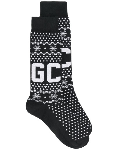 winter logo socks
