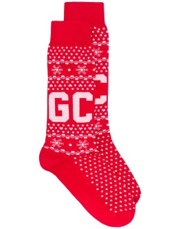 winter logo socks