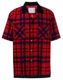 checked short-sleeved shirt