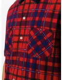checked short-sleeved shirt