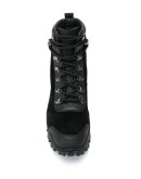 ridged-sole military boots