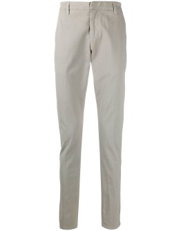 rolled-hem cotton chinos