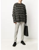 rolled-hem cotton chinos