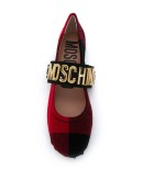 logo strap ballerina shoes