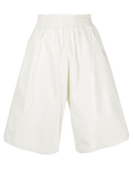 wide leg knee-length shorts