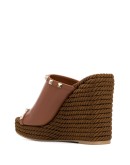 Rockstud wedge mules 