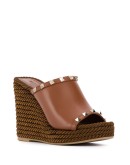 Rockstud wedge mules 
