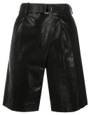 leather wrap shorts