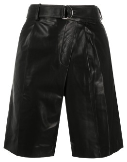 leather wrap shorts