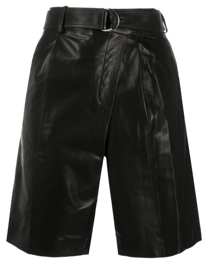 leather wrap shorts