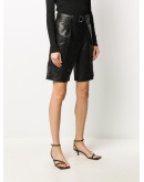 leather wrap shorts