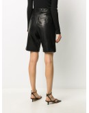 leather wrap shorts