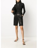 leather wrap shorts