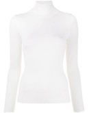 roll-neck knitted top