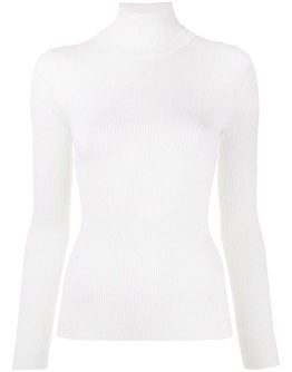 roll-neck knitted top