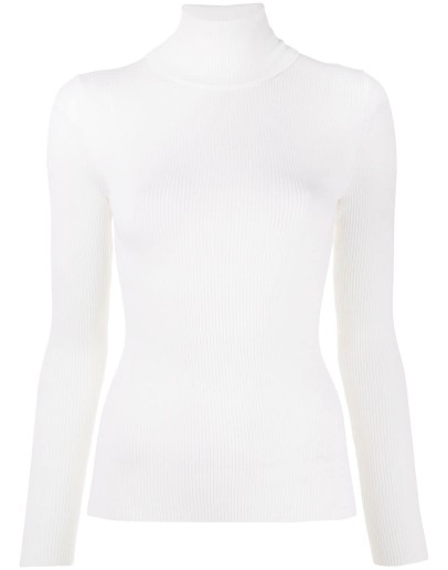 roll-neck knitted top