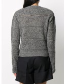 open knit crew neck jumper
